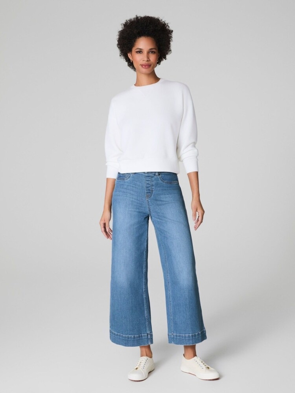 SPANX Cropped Wide Leg Jeans - NWT
